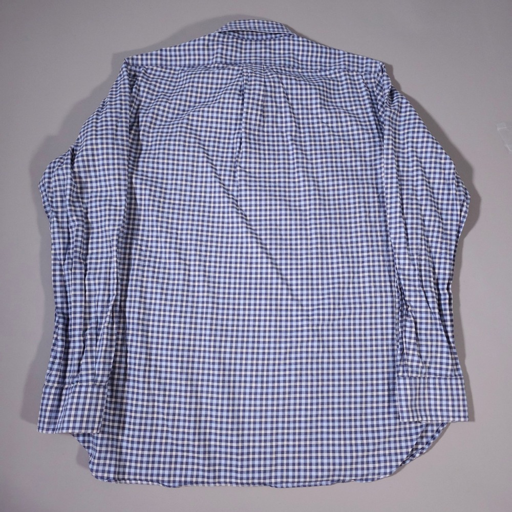 Ralph Lauren Shirt Mens Large L Blue White  Plaid‎ Button Down Pony - Picture 8 of 8